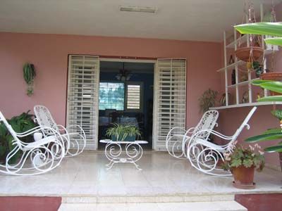 'Back terrace' Casas particulares are an alternative to hotels in Cuba.